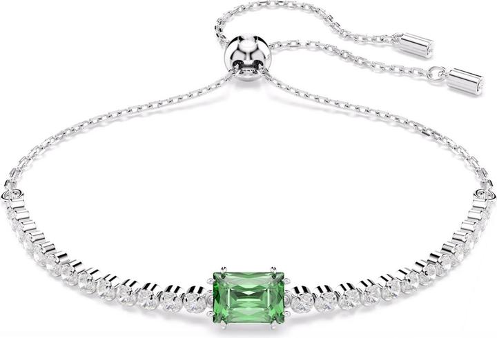 Swarovski Matrix Tennis Armband Verschiedene Schliffe Grün (24 cm, Swarovski Metall)