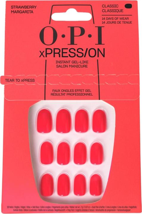 Actual product image OPI xPRESS/ON Press On Nails & Cuticle Oil 30 Pcs Reusable False Nails with up to 14 Days of Wear De (Artificial nails, Rose)