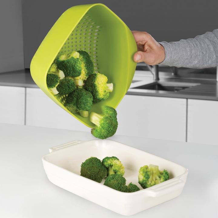 Actual product image Joseph Joseph Sieve square, stackable, large, green, 19x20.5x11.4 cm (19.10 cm)