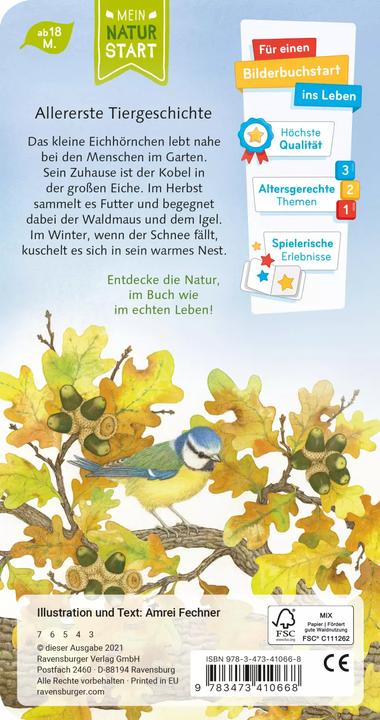 Actual product image Ravensburger Ich bin das kleine Eichhörnchen (German)