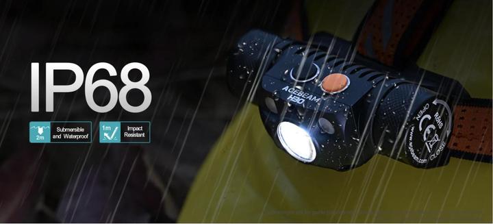 Immagine prodotto AceBeam Lampada frontale H30 Bianco+Rosso+UV (4000 lm)