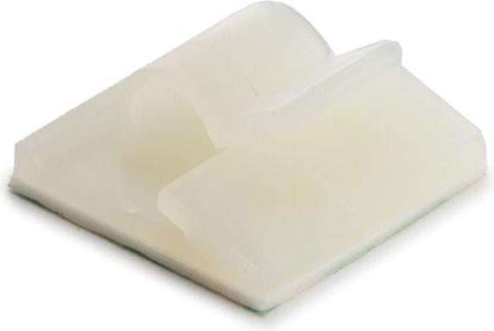 Velleman ATTACHES DE CABLE AUTO-ADHESIVES - Ø 5.8 - 6.5 mm / 20 x 18 mm / 10 pcs.