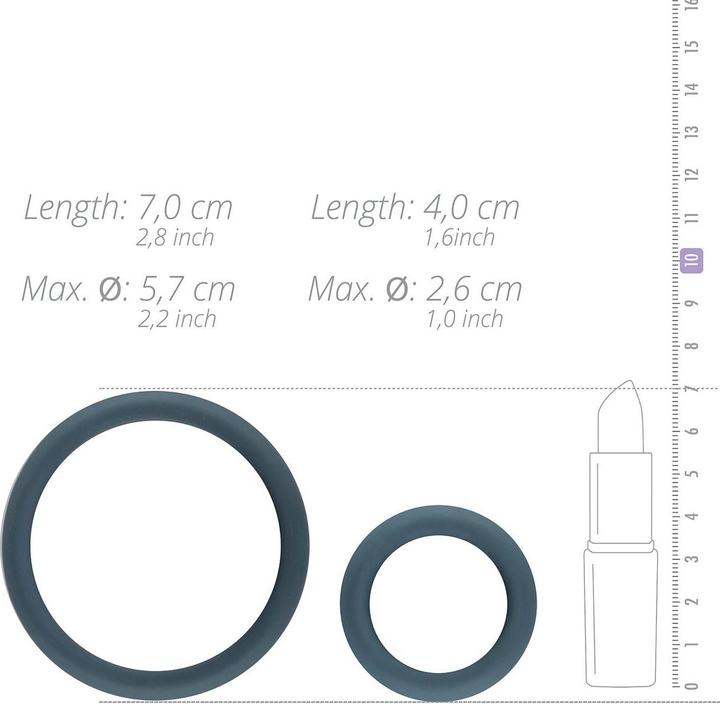 Actual product image Boners Wide Cockring Set (9 cm)