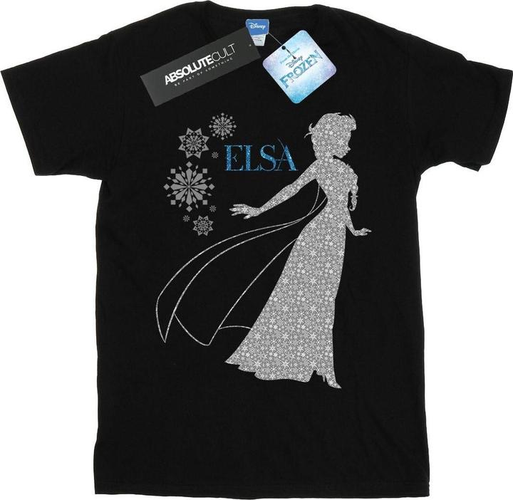 Disney Frozen Elsa Christmas Silhouette TShirt (S)