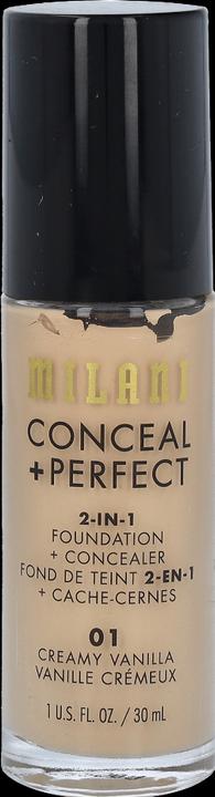 Actual product image Milani Conceal+ Perfect (01 Creamy Vanilla)