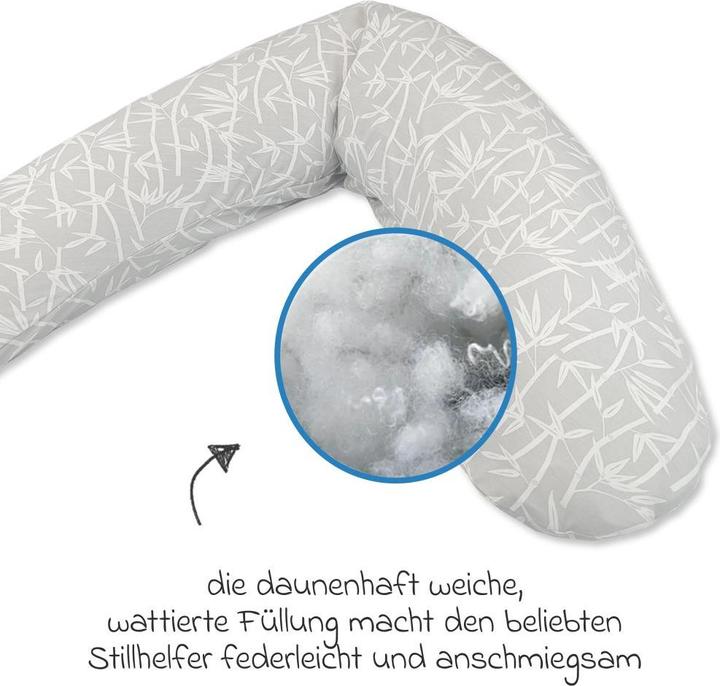 Actual product image Theraline Nursing pillow "The Original" with polyester hollow fibre filling incl. cover 190 cm (190 cm)