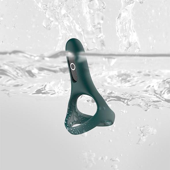 Actual product image Magic Motion Rise Smart Wearable Cockring Green (3.70 cm)