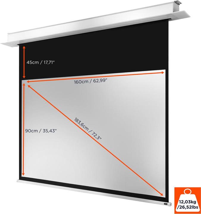 Produktbild Celexon Ecran de projection Moteur Professionnel Plus, Gain 1.2, 16:9, 160x90cm (16:9)