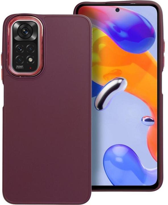 Actual product image OEM Back panel cover FRAME Case for XIAOMI Redmi Note 11 / 11S purple (Xiaomi Redmi Note 11, Oppo A11s)