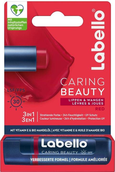 Produktbild Labello Caring Beauty Red (neu) Stick 4.8 g (Lippenpflege Stick, 5.50 ml)