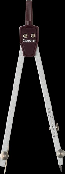 Actual product image Aristo Compasses 1 joint max. 360mm length: 135mm silver/bordeaux