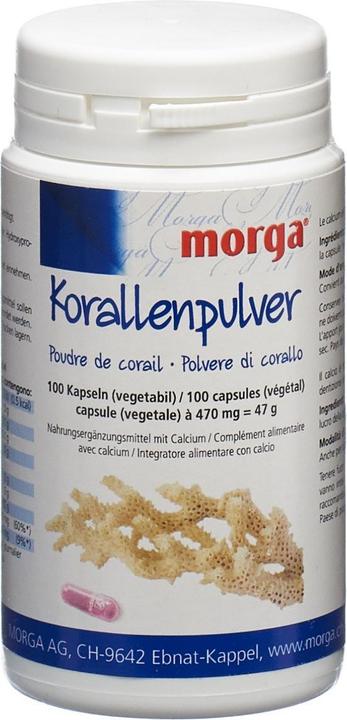 Morga Korallenpulver Vegicaps (100 Stück, Pulver, 70 g)