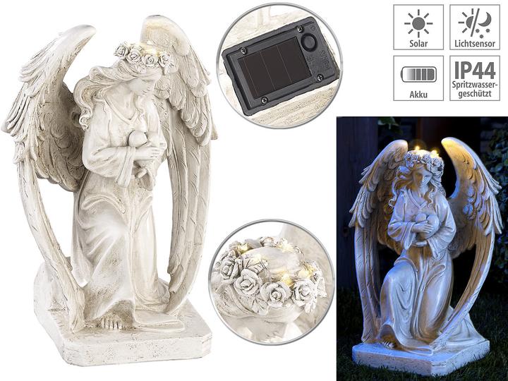 Image du produit Lunartec Figure d'ange gardien solaire à genoux (IP44)