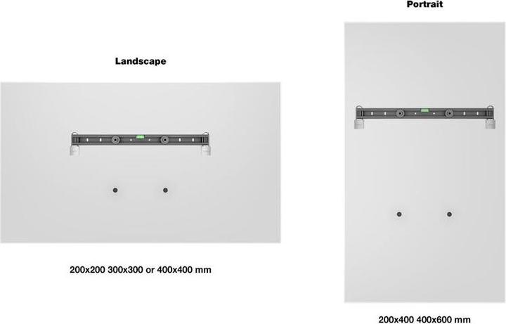Actual product image Multibrackets M Universal Public Wallmount Black Small