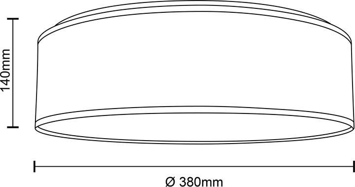 Produktbild Brilliant Aniela Deckenleuchte 38cm weiss/natur (E27)