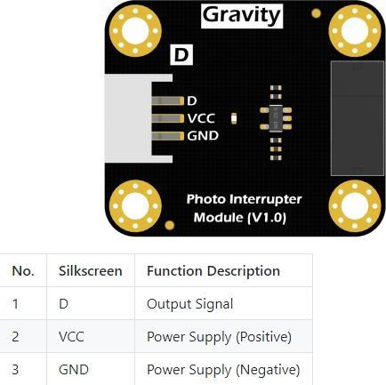 Immagine prodotto DFRobot Modulo barriera fotoelettrica a gravità / finecorsa