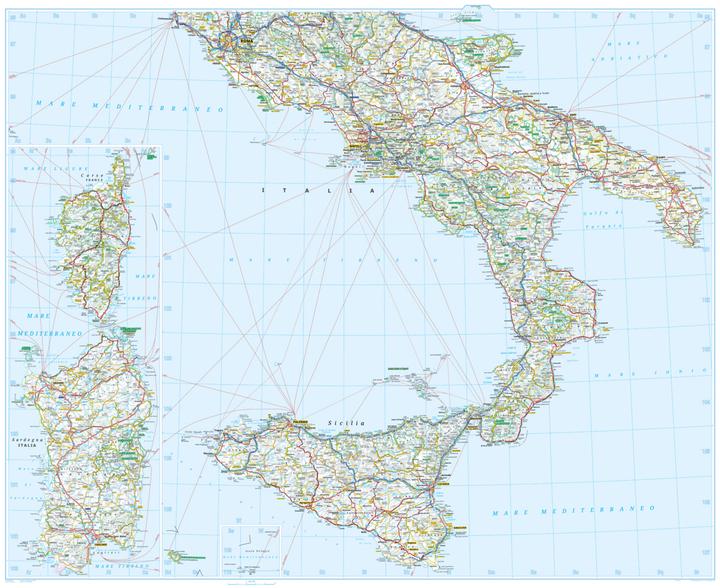Produktbild Länderkarte Italien 1:650 000