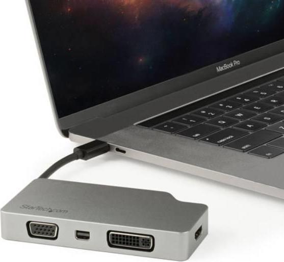 Actual product image StarTech USC-c on (VGA, DVI, HDMI, Mini DP, 10.40 cm)