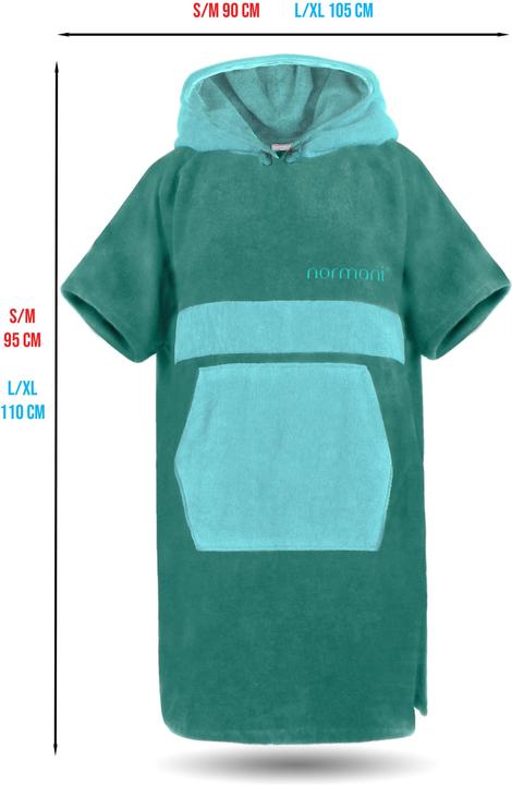 Actual product image Normani Bathrobe Surfer Poncho - 1165 (L, XL, S/M)