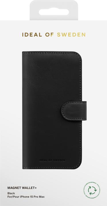 Produktbild iDeal Of Sweden iPhone 15 Pro Max Magnet Wallet +, Black (Apple iPhone 15 Pro Max)