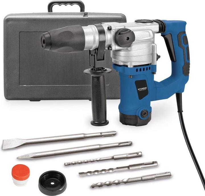Actual product image Hyundai Boorhamer 1150W SDS+ - Softgrip - Adjustable Depth Attack - Universal Din and Orion Far link (Electrical connection)