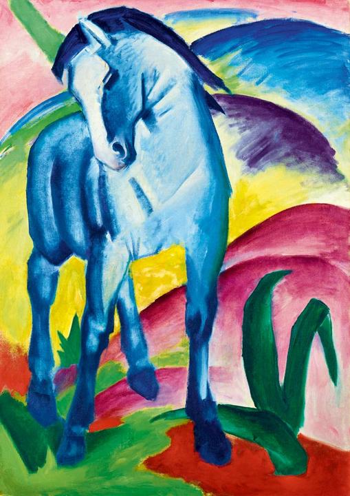 Immagine prodotto Bluebird Puzzle 1000 pezzi Franz Marc - Cavallo blu I, 1911 (1000 pezzi)