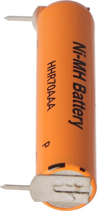 Produktbild Panasonic Akku HHR-70AAAE4 AAA mit 1er Print auf Plus und Minuskontakt (1 Stk., 700 mAh, Ladegerät inkl. Akku)