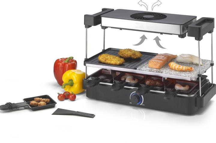 Actual product image Trebs Racletteofen mit Dunstabzug und Steinplatte