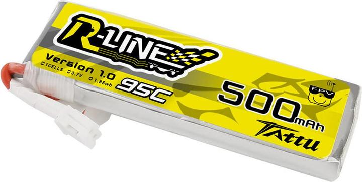 Produktbild Tattu RC-Akku LiPo 500 mAh 3.7 V 95C R-Line (3.70 V, 500 mAh)