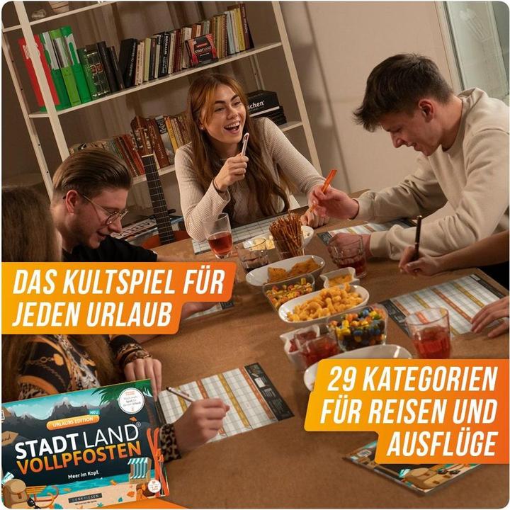 Actual product image Denkriesen STADT LAND VOLLPFOSTEN® A4 - URLAUBS EDITION "Meer im Kopf" (Sea in your head) (German)