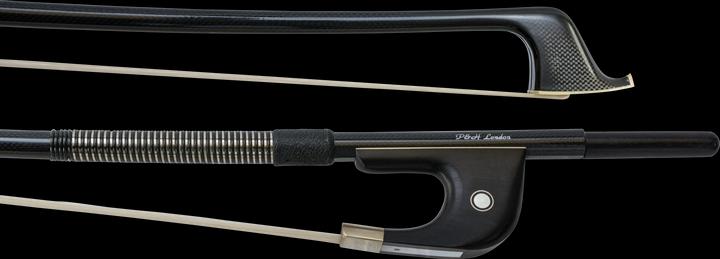 Produktbild P&H Bows P&H Kontrabassbogen 4/4-3/4, deutsches Modell, Carbon, schwarz, Ebenho (Streichbogen)