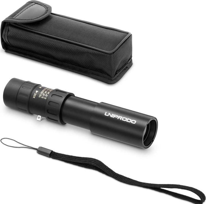 Produktbild Uniprodo Monokular Fernrohr Handfernrohr Dachkantprismen 10x - 30x Zoom Objektiv Ø 25 mm (30 x, 25 mm)