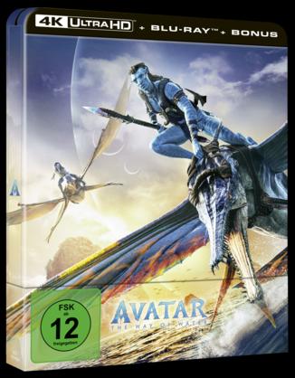 Disney Interactive Studios Avatar - The way of water - UHD + BD + Bonus Steelbook (Blu-ray, 2023, German, Spanish, Italian, French)