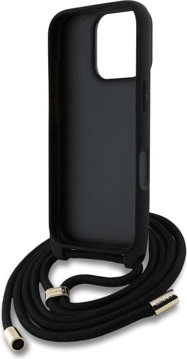 Produktbild Guess 4G Big Logo Cord Stap Crossbody für Apple iPhone 16 Pro - black (Apple iPhone 16 Pro)