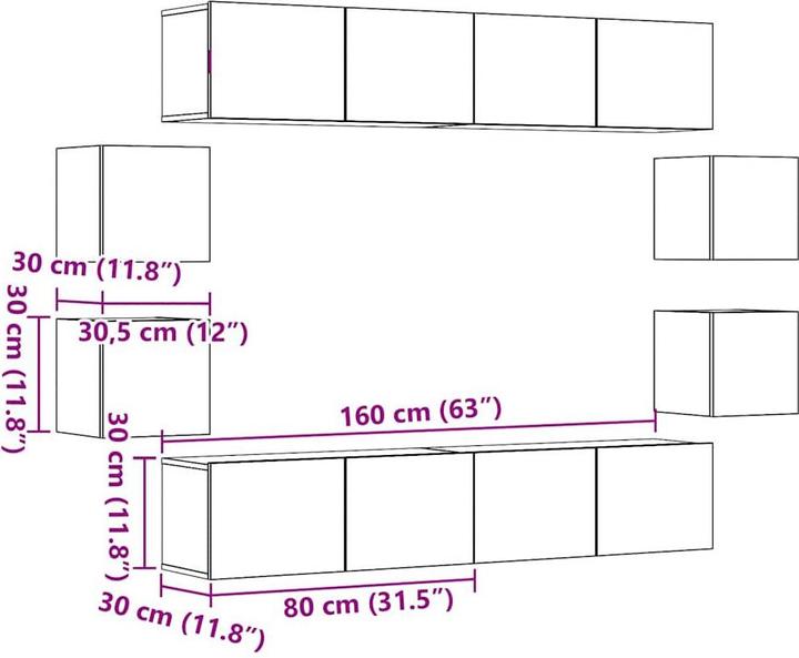 Image du produit VidaXL Soren (80 x 30 x 30 cm)