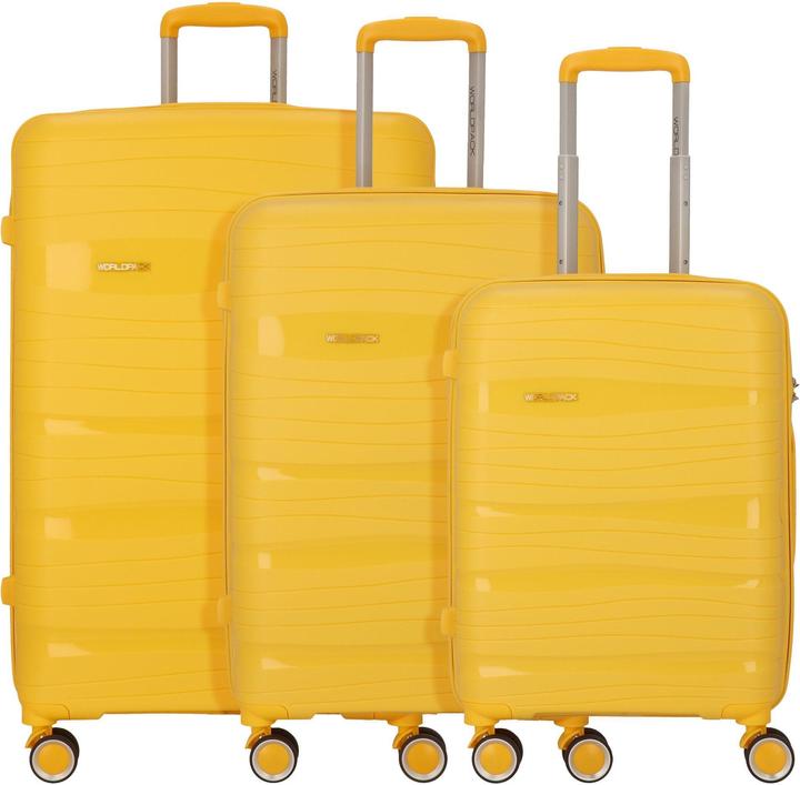 Worldpack Miami 4 Rollen Kofferset 3-teilig (192 l, XL (ab 115l))