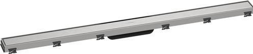 hansgrohe RainDrain Match finished set shower channel 1000 with height-adjustable frame (brushed stainless (1000 mm)