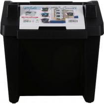 Tontarelli vertical bin with handle moda 28l white/black (28 l)