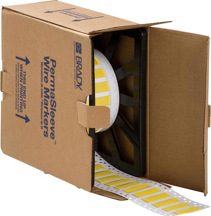 Produktbild Brady 3:1DPS-9.5x50-B7646-YL, Dieselresistenter Schrumpfschlauch, Gelb, 50,8 x 9,5mm, für Kabeldur