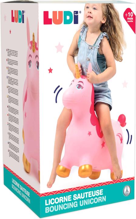 Actual product image LUDI Jumping animal - Unicorn - (LU90040)