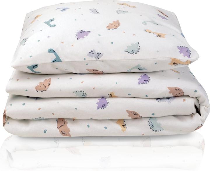 Produktbild Julius Zöllner Jersey Bettwäsche - 100/135+40/60 - Little Dinos