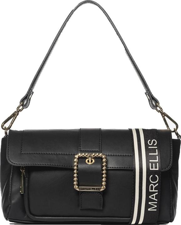 Marc Ellis **Damen Schultertasche Made In Italy - Modell Seraphina Plus - 100% Leder** - 30.0 X 15.0 X 11.0 Cm