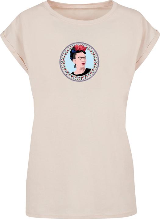 Actual product image Merchcode Ladies Frida Kahlo - Round Extended Shoulder Tee - 116235 (L)
