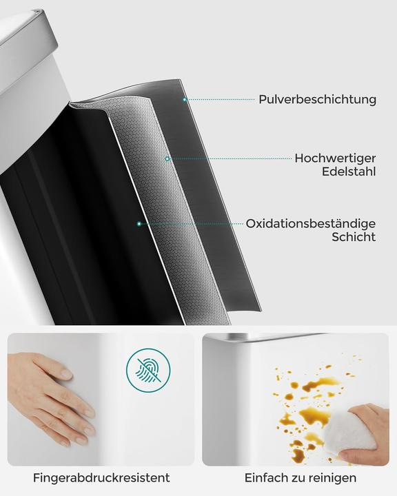 Produktbild Songmics Kücheneimer LTB202W01 (60 l)
