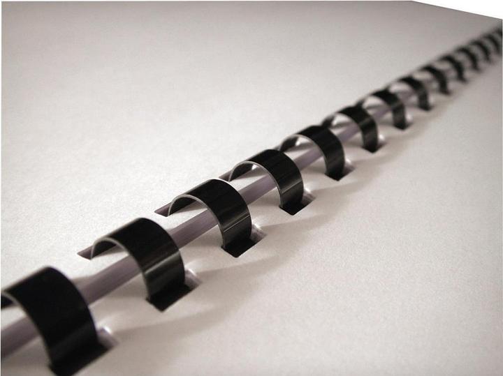 Actual product image Fellowes Binder spine 22mm, 21 rings, black, 50 pcs.