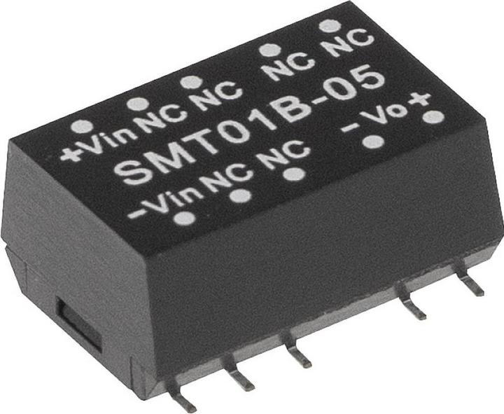 Produktbild MeanWell MEAN WELL SMT01A-15, 1 W, 15 V, 0,067 A, RoHS, 15,2 mm, 3840 Stück(e)