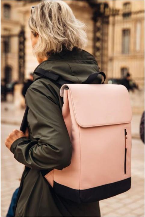 Actual product image Beaba Oslo changing rucksack - dusky pink