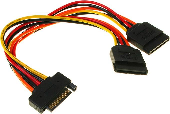Productafbeelding InLine SATA voeding Y-kabel SATA beugel