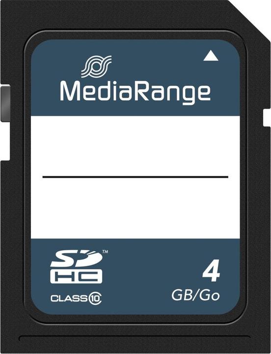Immagine prodotto MediaRange SDHC Classe 10 (4 GB, SDHC, U1, UHS-I)