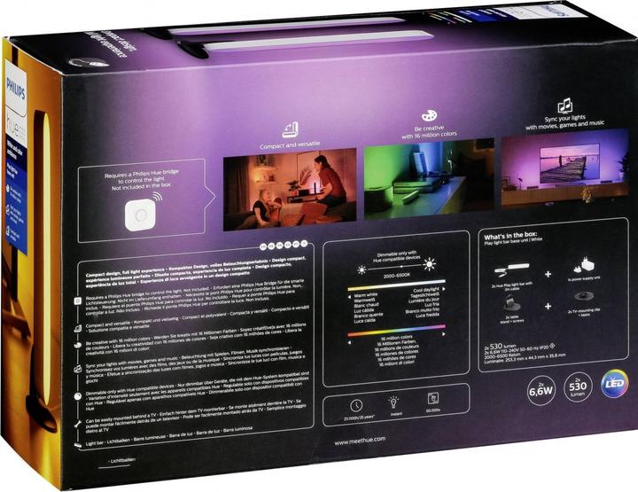 Actual product image Philips Hue Play Basis + Extension (530 lm)
